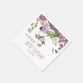 Cocktail servetten Waterverf Vintage Bloemen (Hoek)