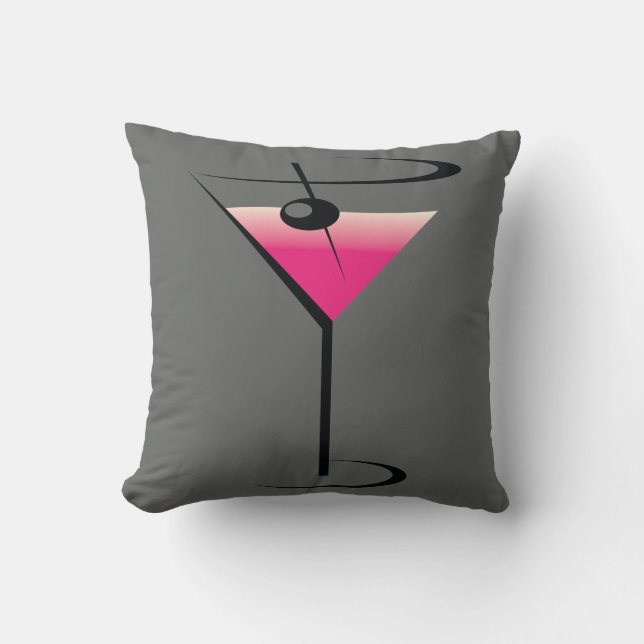 Cocktail Sierkussen Home Decor Pink Grey (Voorkant)