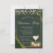 Cocktail Sinaasappel Stippen Green Company Kerstfe Kaart (Voorkant)