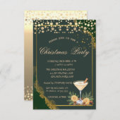 Cocktail Sinaasappel Stippen Green Company Kerstfe Kaart (Voorkant / Achterkant)