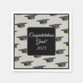 Cocktail Size-Graduation Cap servetten (Voorkant)