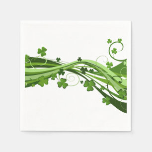 Cocktail Size Paper Napkins-Saint Patrick's Servetten