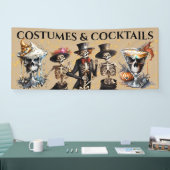 Cocktail skeletten dansen formele smoking Hallowee Spandoek (Beurs)