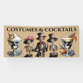 Cocktail skeletten dansen formele smoking Hallowee Spandoek