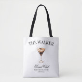 Cocktail Social Club Espresso Martini Meisjesavond Tote Bag (Voorkant)