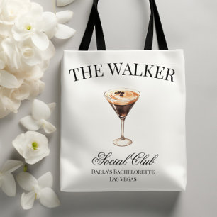Cocktail Social Club Espresso Martini Meisjesuitje Tote Bag