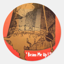 Cocktail Stickers "Beam me up"