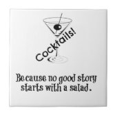 Cocktail Story Tegeltje (Voorkant)