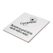 Cocktail Story Tegeltje (Zijkant)