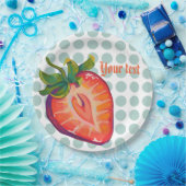 cocktail, Strawberry Papieren Bordje (Feest)