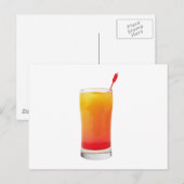 Cocktail Tequila Sunrise Briefkaart (Voorkant / Achterkant)