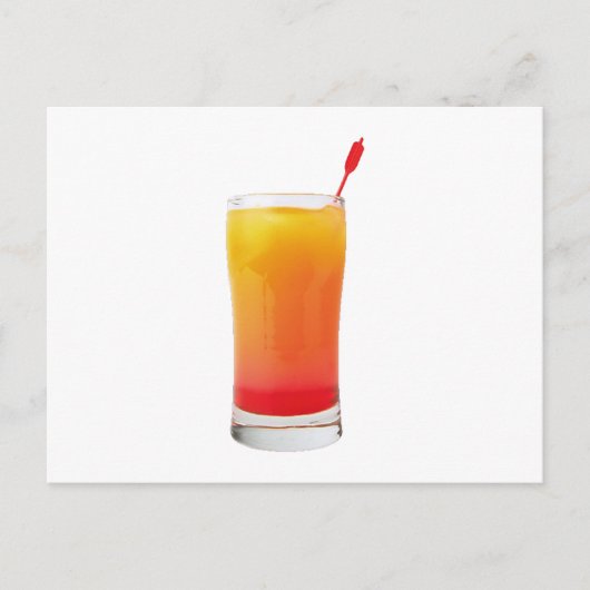 Cocktail Tequila Sunrise Briefkaart (Voorkant)
