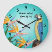 Cocktail time clock grote klok (Voorkant)