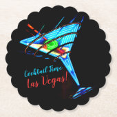 Cocktail Time Las Vegas - Papieren Onderzetter (Voorkant)