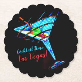 Cocktail Time Las Vegas - Papieren Onderzetter