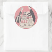 Cocktail Time Ronde Sticker (Tas)