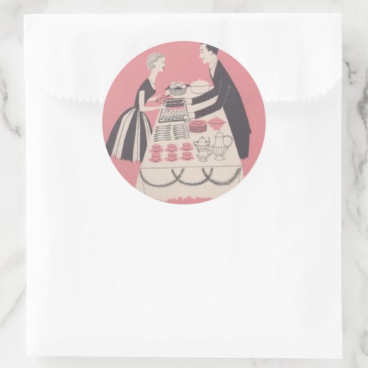 Cocktail Time Ronde Sticker (Tas)