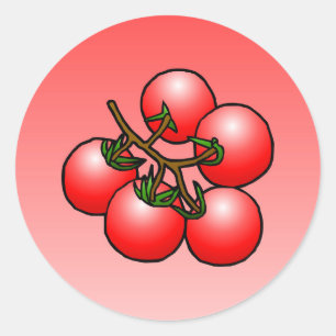 Cocktail Tomaten - Klassieke Ronde Sticker