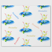 Cocktail Tray en Cocktail Drinken personaliseren Cadeaupapier (Vlak)