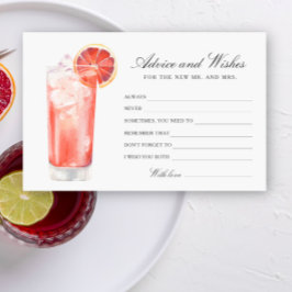 Cocktail - Trouwfeest Advies en Wensen Briefpapier