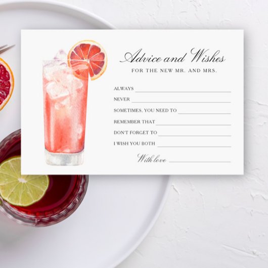 Cocktail - Trouwfeest Advies en Wensen Briefpapier