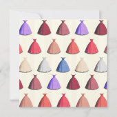 Cocktail tuin bruids jurk partij Uitnodiging (Achterkant)