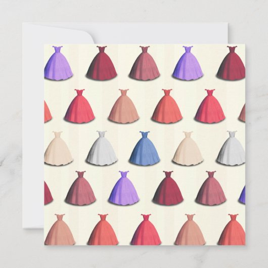 Cocktail tuin bruids jurk partij Uitnodiging (Achterkant)