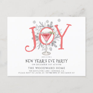 Cocktail Uitnodiging Eve-partij nieuwjaar