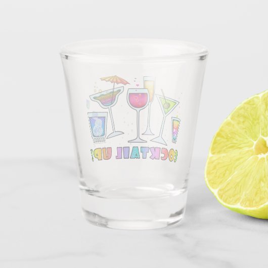 COCKTAIL UP GLASSEN SHOT GLAS (Achterkant)