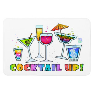 COCKTAIL UP GLASSES FLEXIBEL MAGNET MAGNEET