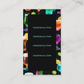 Cocktail uur 2 visitekaartje (Achterkant)