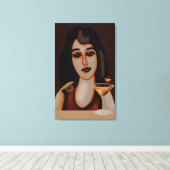 Cocktail-uur Canvas Afdruk (Insitu (Houten vloer))