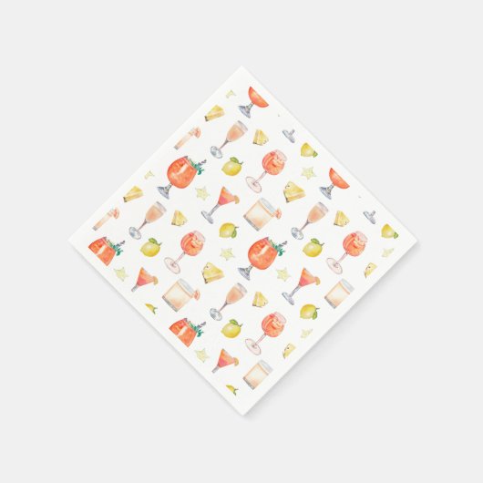 Cocktail uur Italiaanse bruiloft servetten (Hoek)