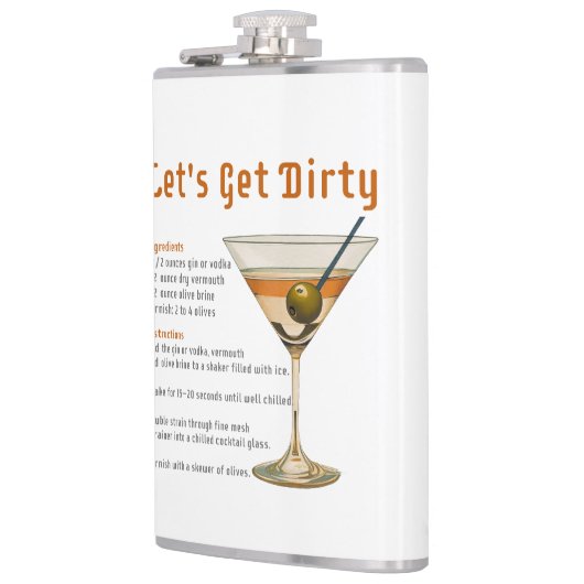 Cocktail uur Laten we vies Martini recept Heupfles (Links)