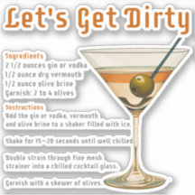 Cocktail uur Laten we vies Martini recept