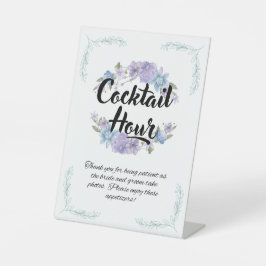 Cocktail Uur Trouwbord Reclamebord Met Voetstuk