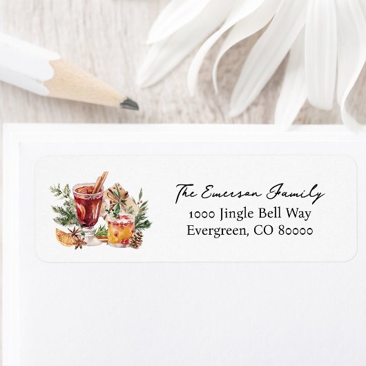 Cocktail Vakantie Retouradres Sticker