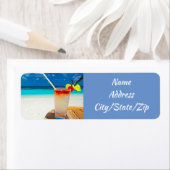 **COCKTAIL VAN DE DAG VAN DE ZOMER** ETIKET VAN HE (Insitu)