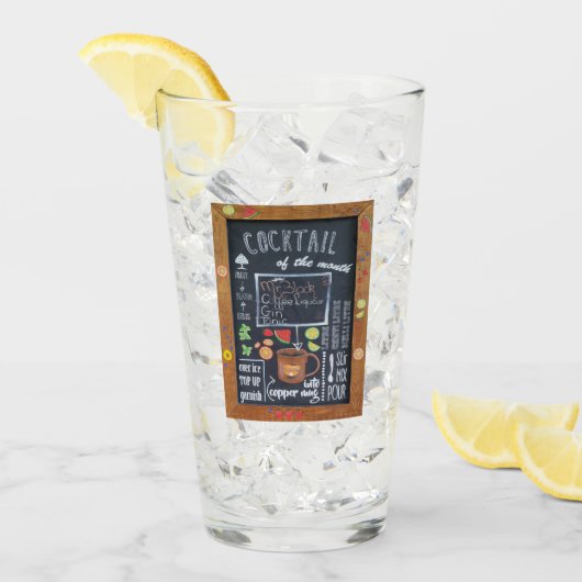 Cocktail van de maand Glass Cup Glas (Voorkant ijs)