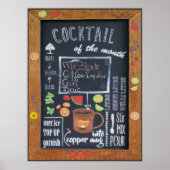 Cocktail van de maand poster (Voorkant)