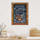 Cocktail van de maand poster (Keuken)