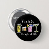 Cocktail-variëteit Ronde Button 5,7 Cm (Voorkant /achterkant)
