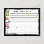 Cocktail Variety Recipcard Briefkaart (Achterkant)