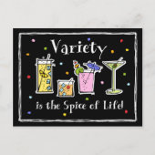 Cocktail Variety Recipcard Briefkaart (Voorkant)