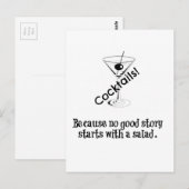 Cocktail Verhaal Briefkaart (Voorkant / Achterkant)