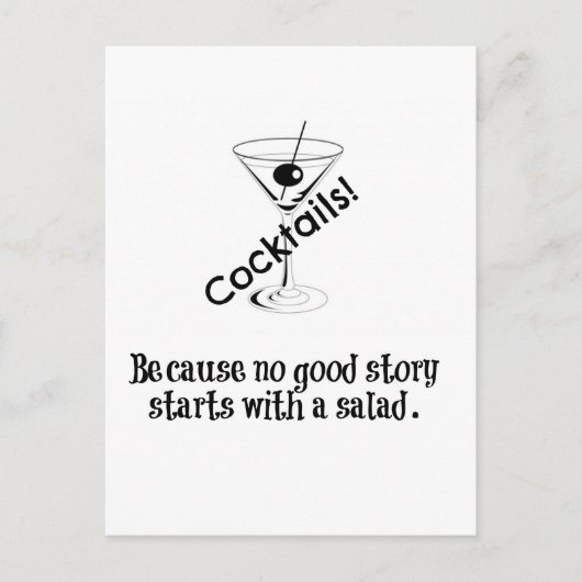 Cocktail Verhaal Briefkaart (Voorkant)