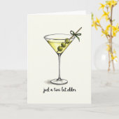 Cocktail Verjaardag Drankkaart Kaart (Gele Bloem)
