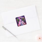 cocktail vierkante sticker (Envelop)