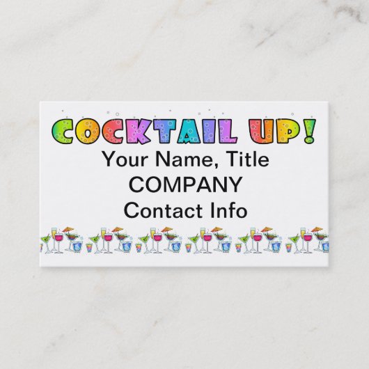 COCKTAIL. VISITEKAARTJE (Voorkant)