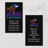 Cocktail-Visitekaartjes - Hoe lang duurt het nog? Visitekaartje (Voorkant / Achterkant)